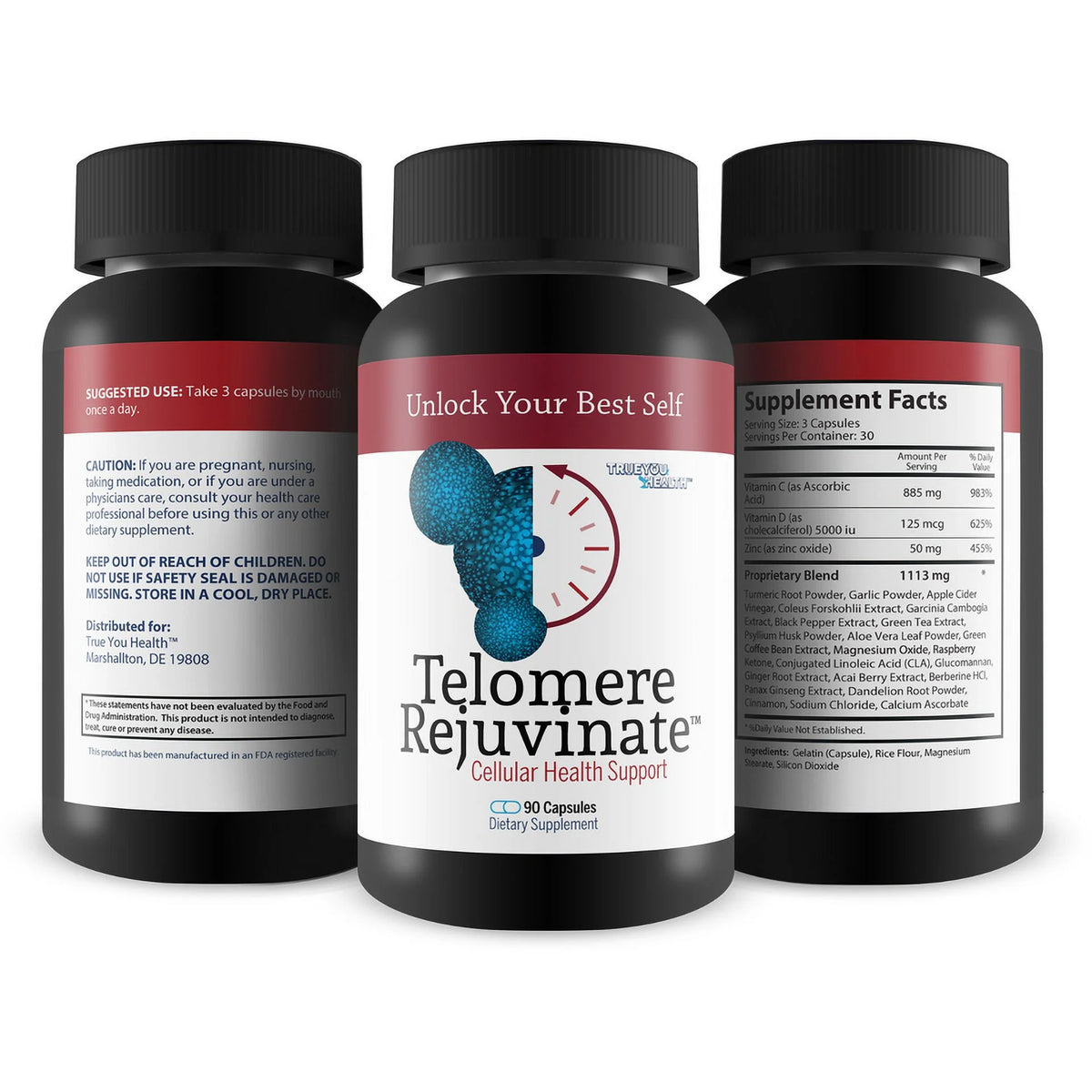 90 Capsule Telomere Support Supplement U270635