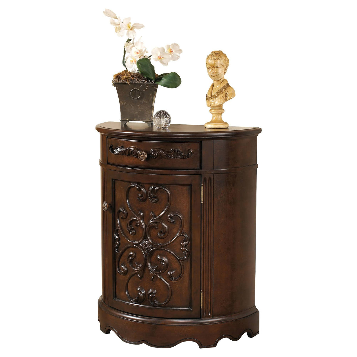 Dark Brown Accent Cabinet S891459