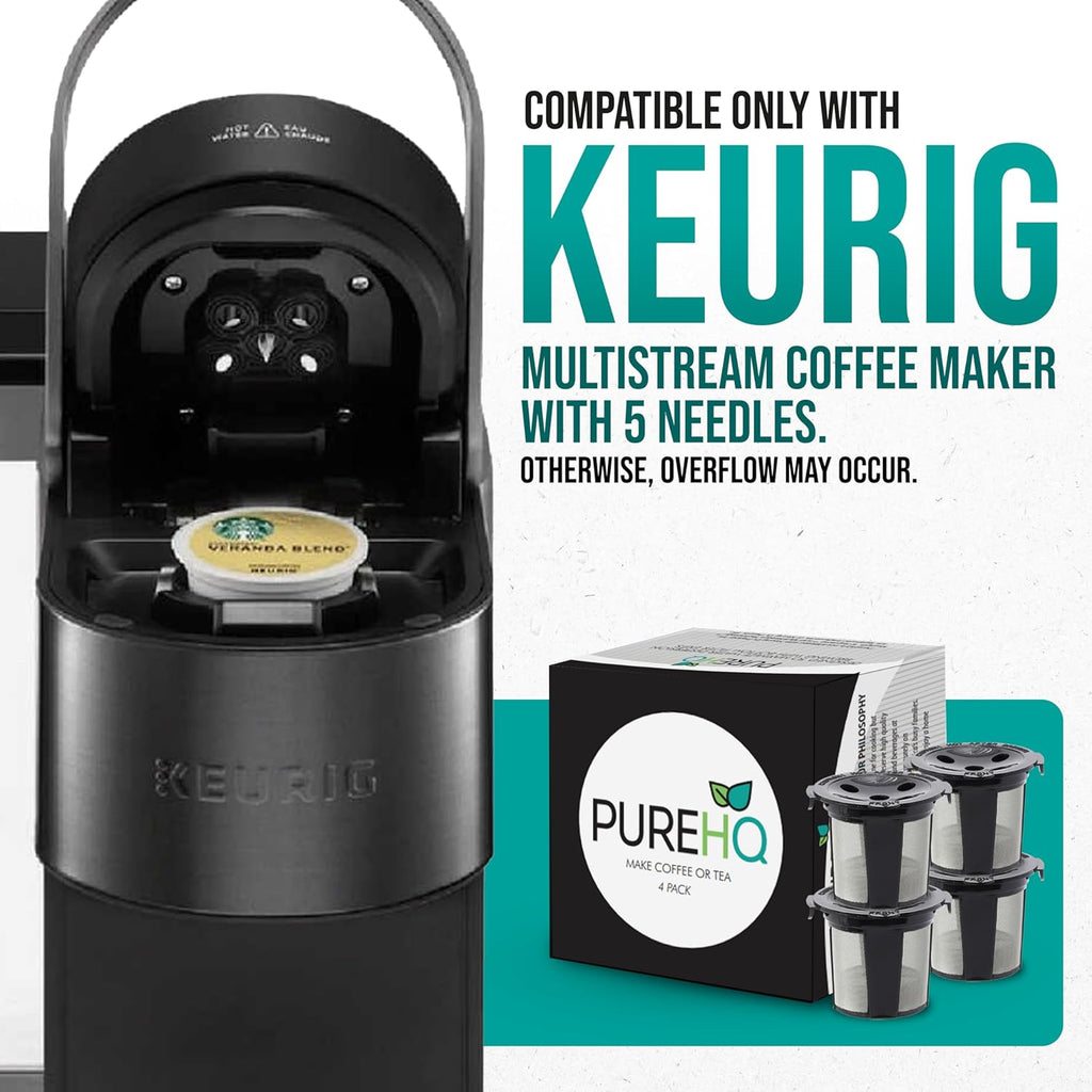 4 Pack Refillable K Cup for Keurig Coffee Maker E3265