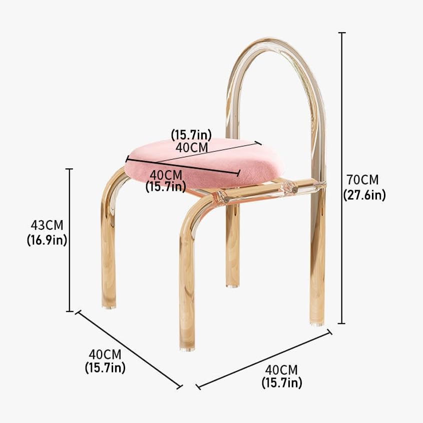 Grey Acrylic Dining Chair B949