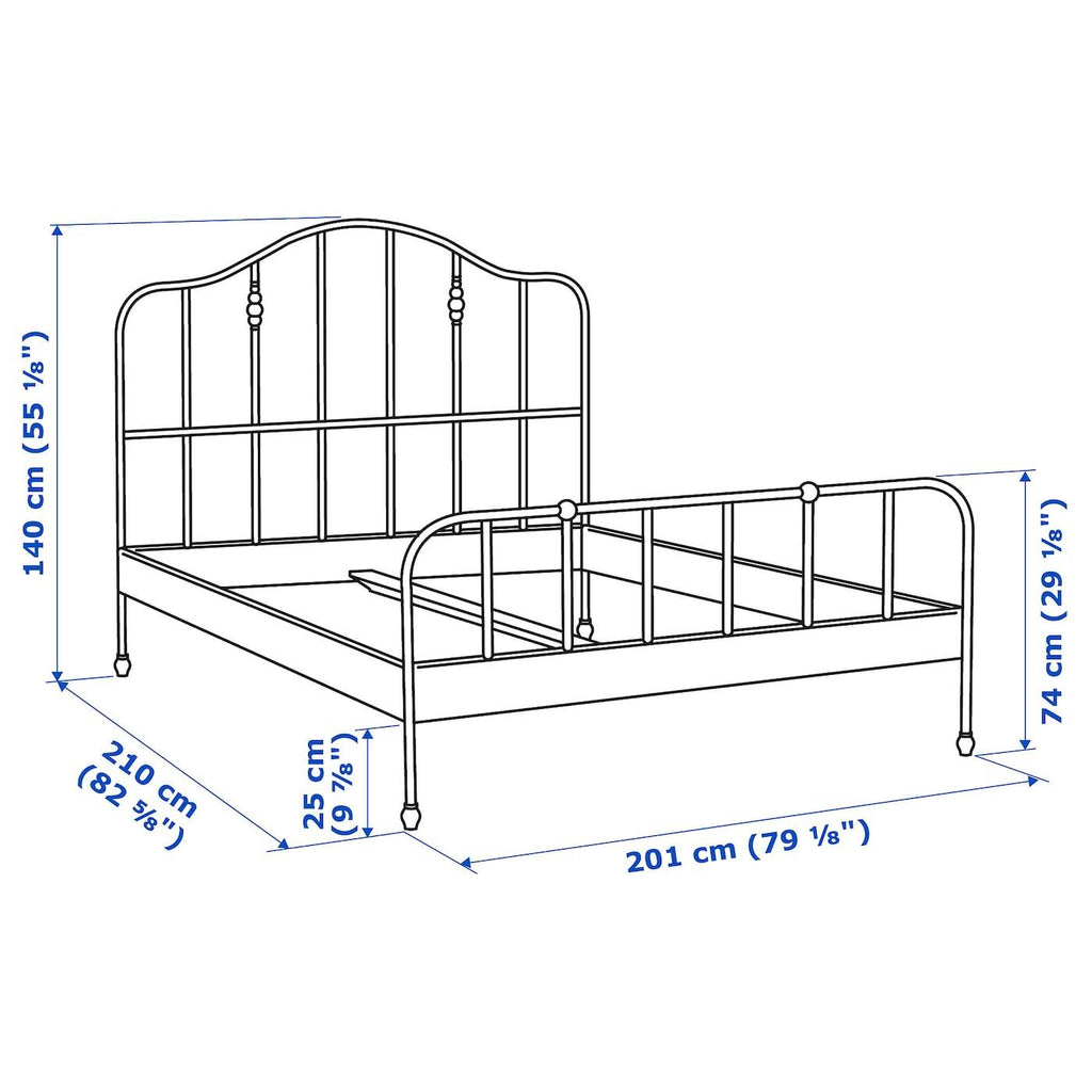 Black King Bed Frame F637047