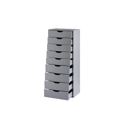 Black 9 Drawer Wood Dresser M71143
