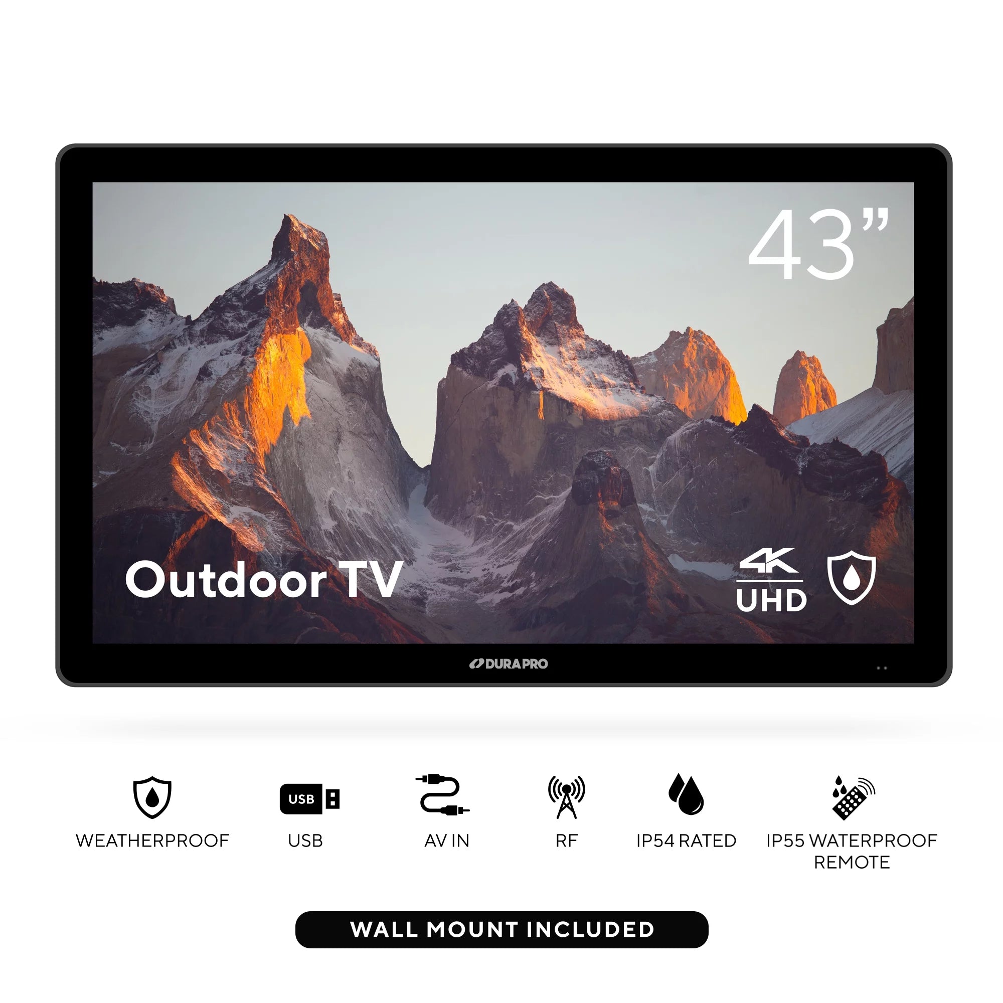 43" Outdoor Partial Shade 4K UHD LED TV with Waterproof Remote M95294
