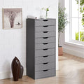 Black 9 Drawer Wood Dresser M71143