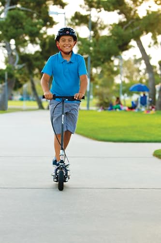 Electric Scooter with LED Light-Up Deck, 8" Air-filled Front Tire S353