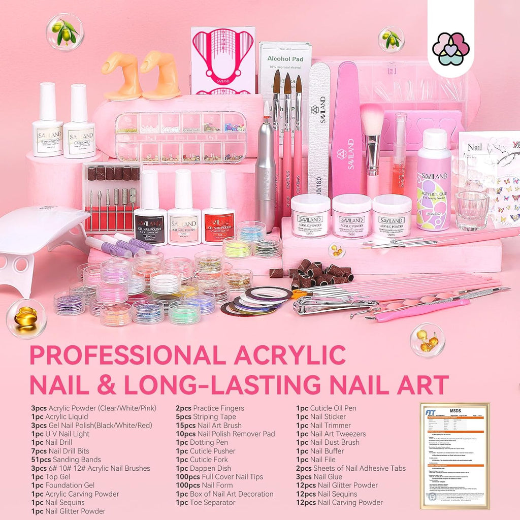 Acrylic Nail Kit with Drill C2007