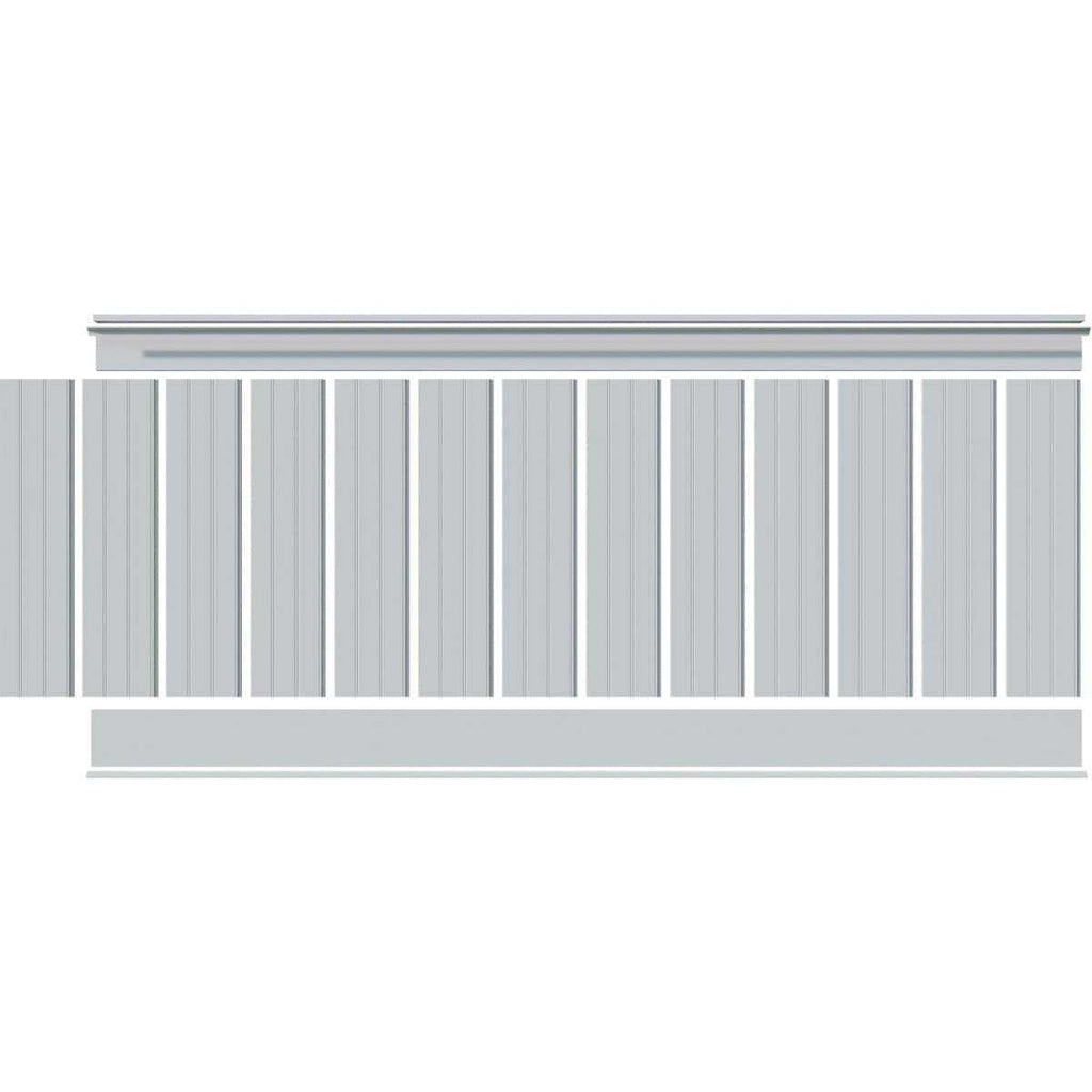 8′ Length PVC Wainscoting Kit E6434