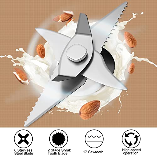20 oz Automatic Nut Milk Maker with Nut Milk Bag F616716