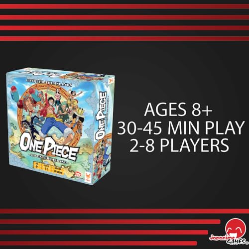 One Piece Board Game, 2-8 Players, 30-45 Min, Ages 8+ F952646