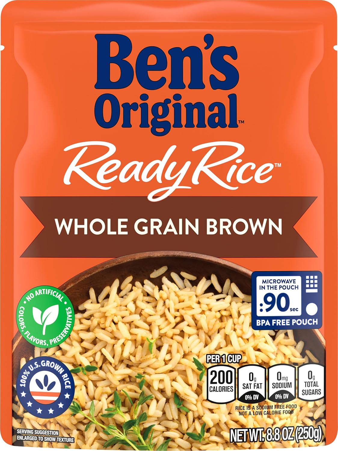 Ready Rice Wholegrain Brown, 8.8 Ounce L350902