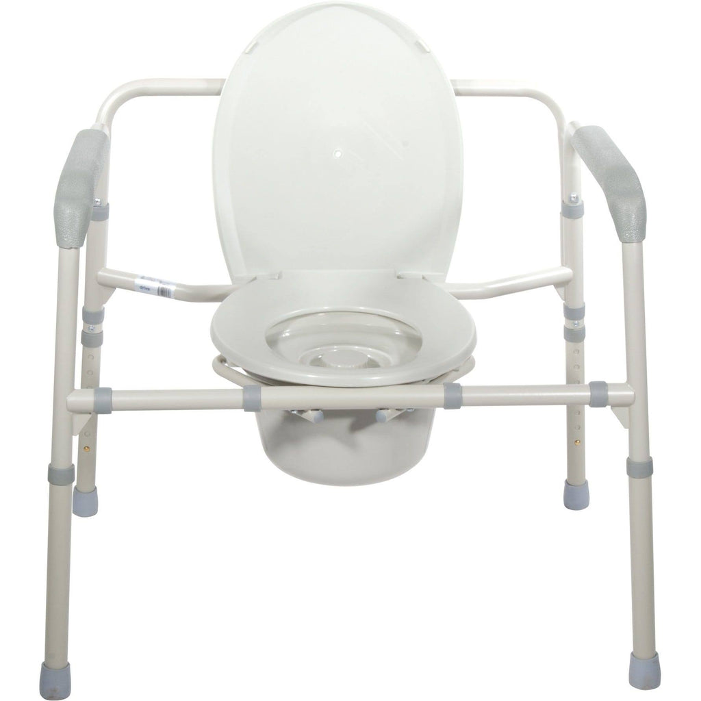 Grey Bariatric Folding Commode A7129