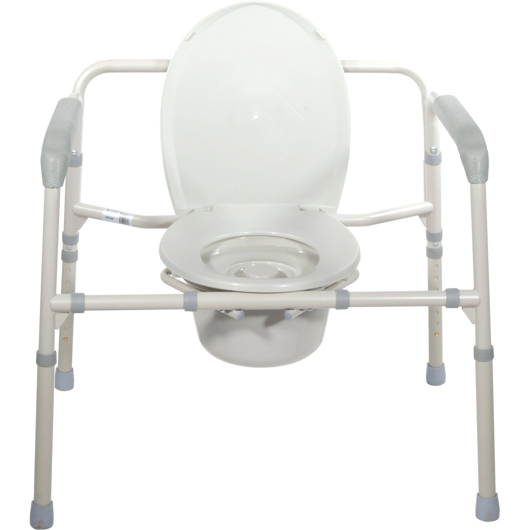 Grey Bariatric Folding Commode A7129