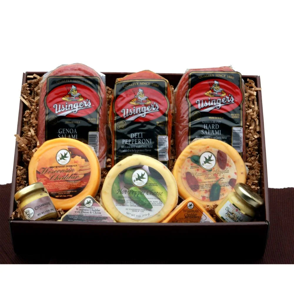 Meat and Cheese Sampler Gift Baskets R8327