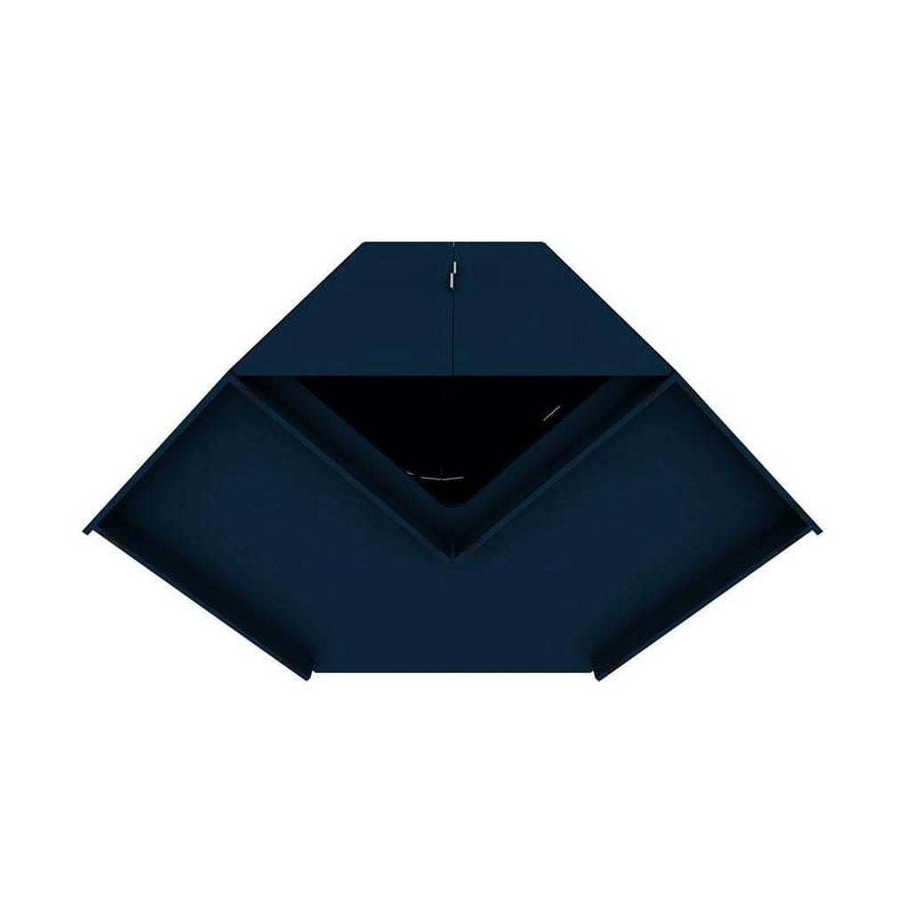 Midnight Blue Wood Corner Wardrobe Closet L7894