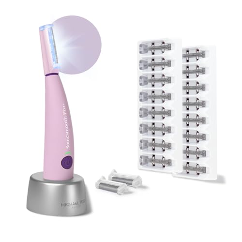 Dermaplane Razor with LED Light, 16 Blades & 2 Exfoliation Tips N2542