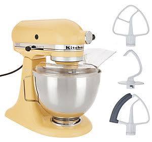 4.5-qt 300W Tilt-Head Stand Mixer, Majestic Yellow X6305