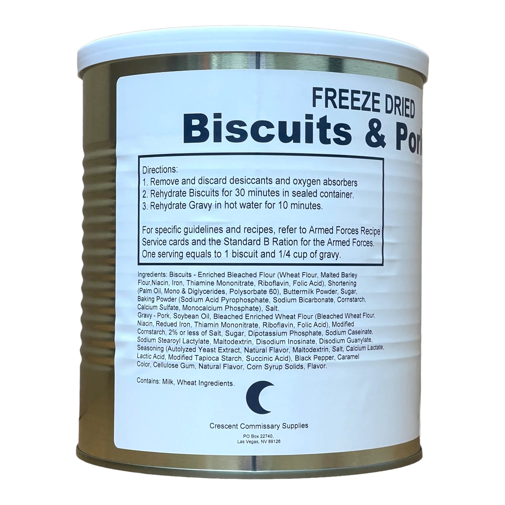 Freeze Dried Food Storage Kit, 6 Cans X1133