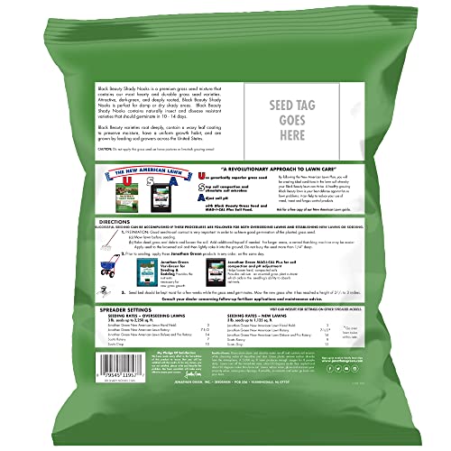 Black Beauty Shady Nooks Grass Seed 3 lb W6515
