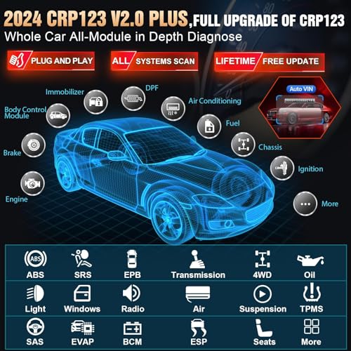 OBD2 Scanner Engine ABS SRS Transmission Diagnostic Scan Tool K9293