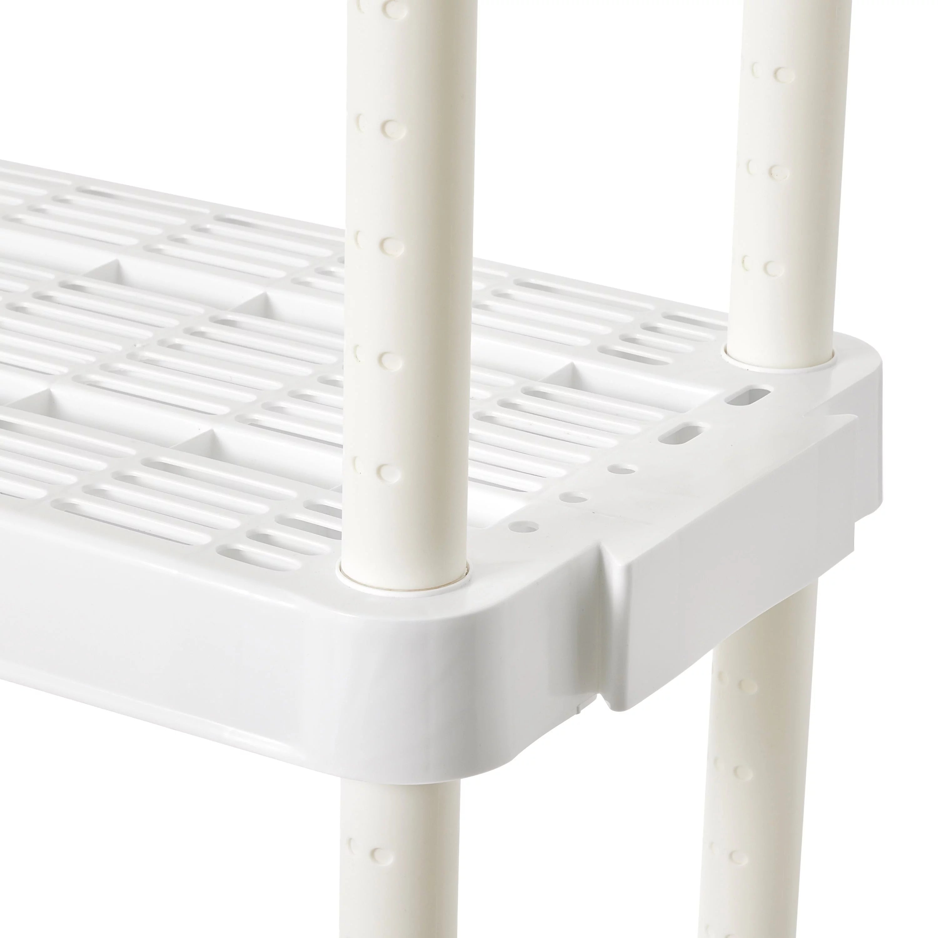 White 4 Shelf Adjustable Height Storage Unit (2 Pack) N86692