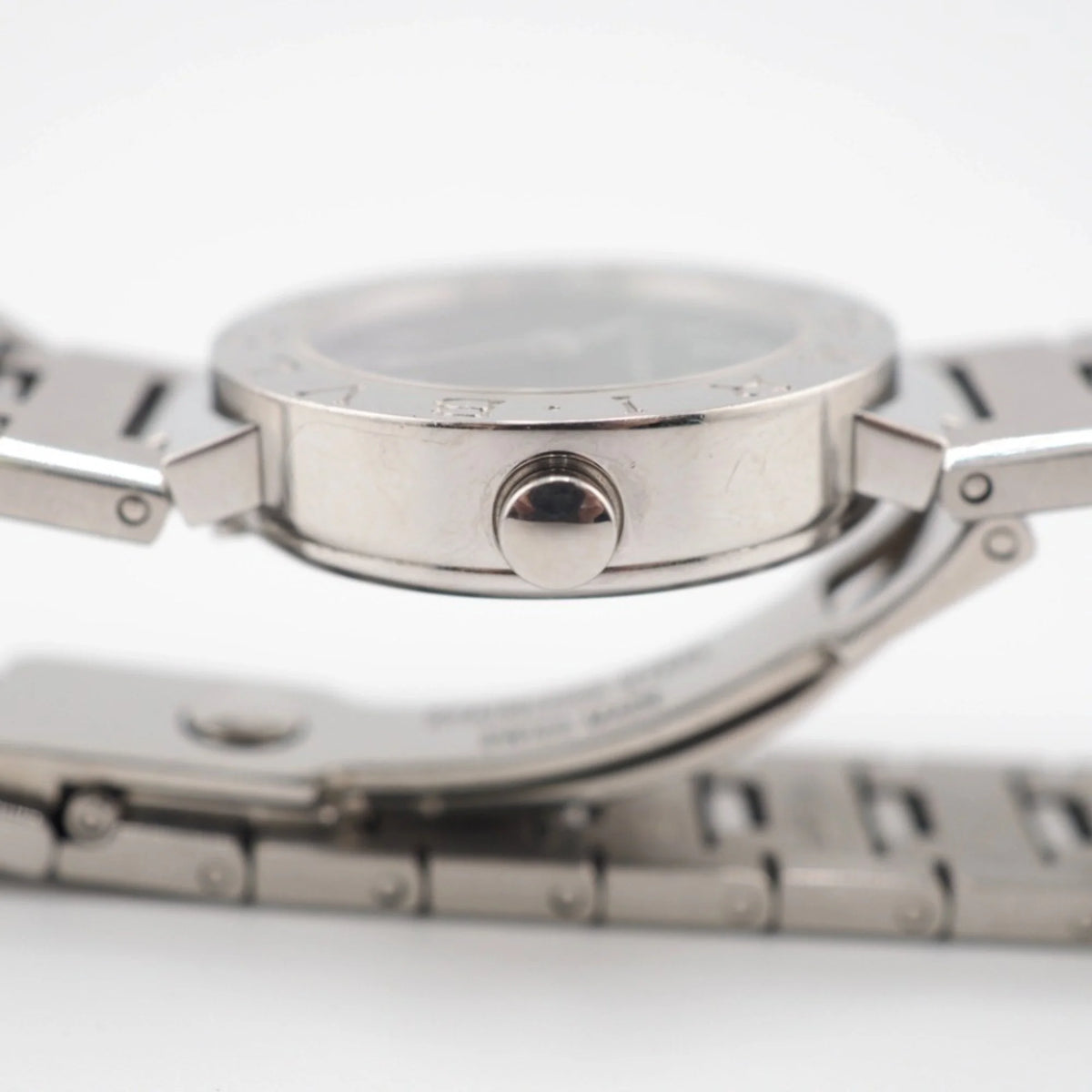Pre-Owned Black Dial Silver Ladies Watch R65712
