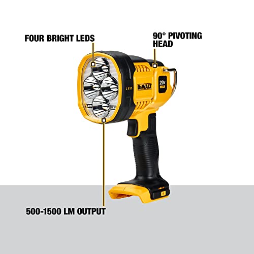 20V MAX LED Work Light, Handheld Spotlight, 1500 Lumens N416