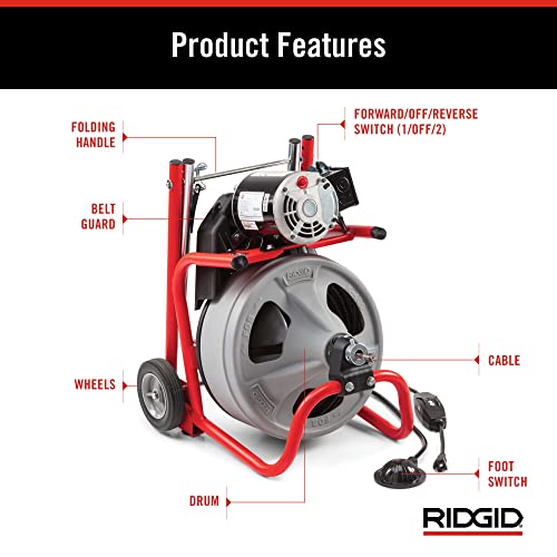 Drain Cleaning Drum Machine Kit with Cable U878