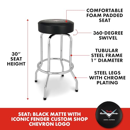 Black 24" Swivel Barstool Q272