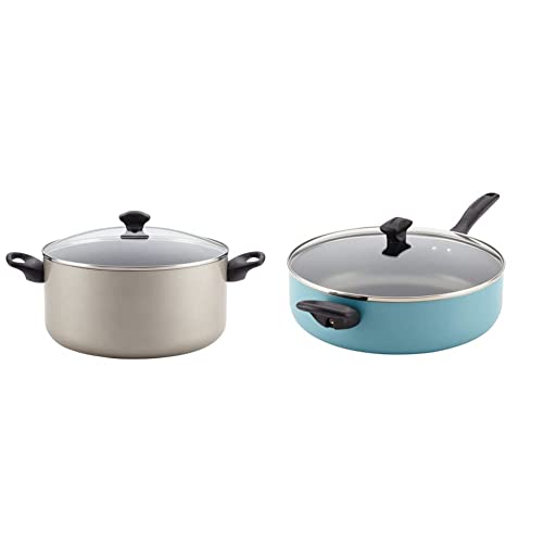 10.5-Quart Aluminum Nonstick Covered Stockpot D431100
