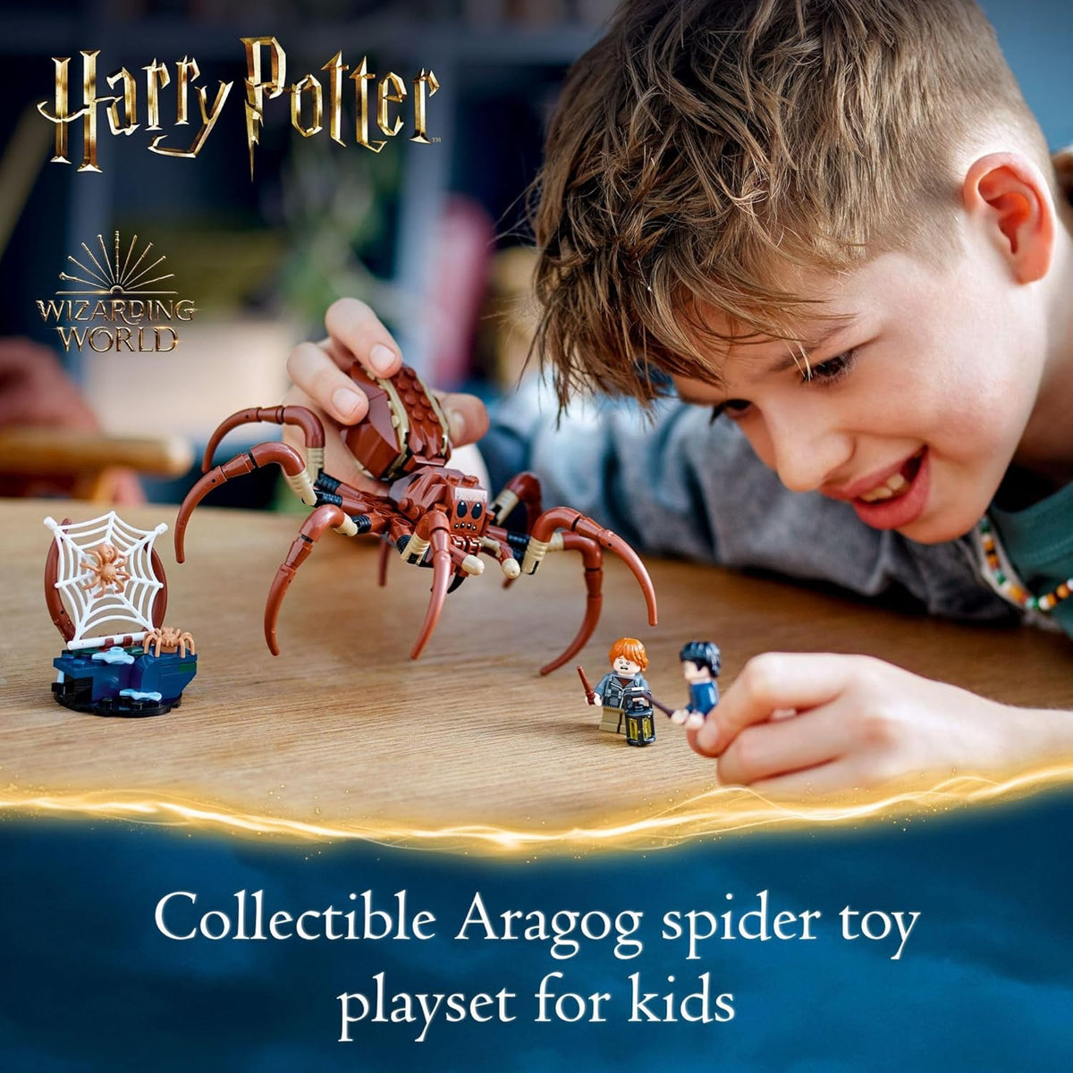 LEGO Harry Potter Aragog in The Forbidden Forest Spider Toy Playset with 2 Minifigures E24890