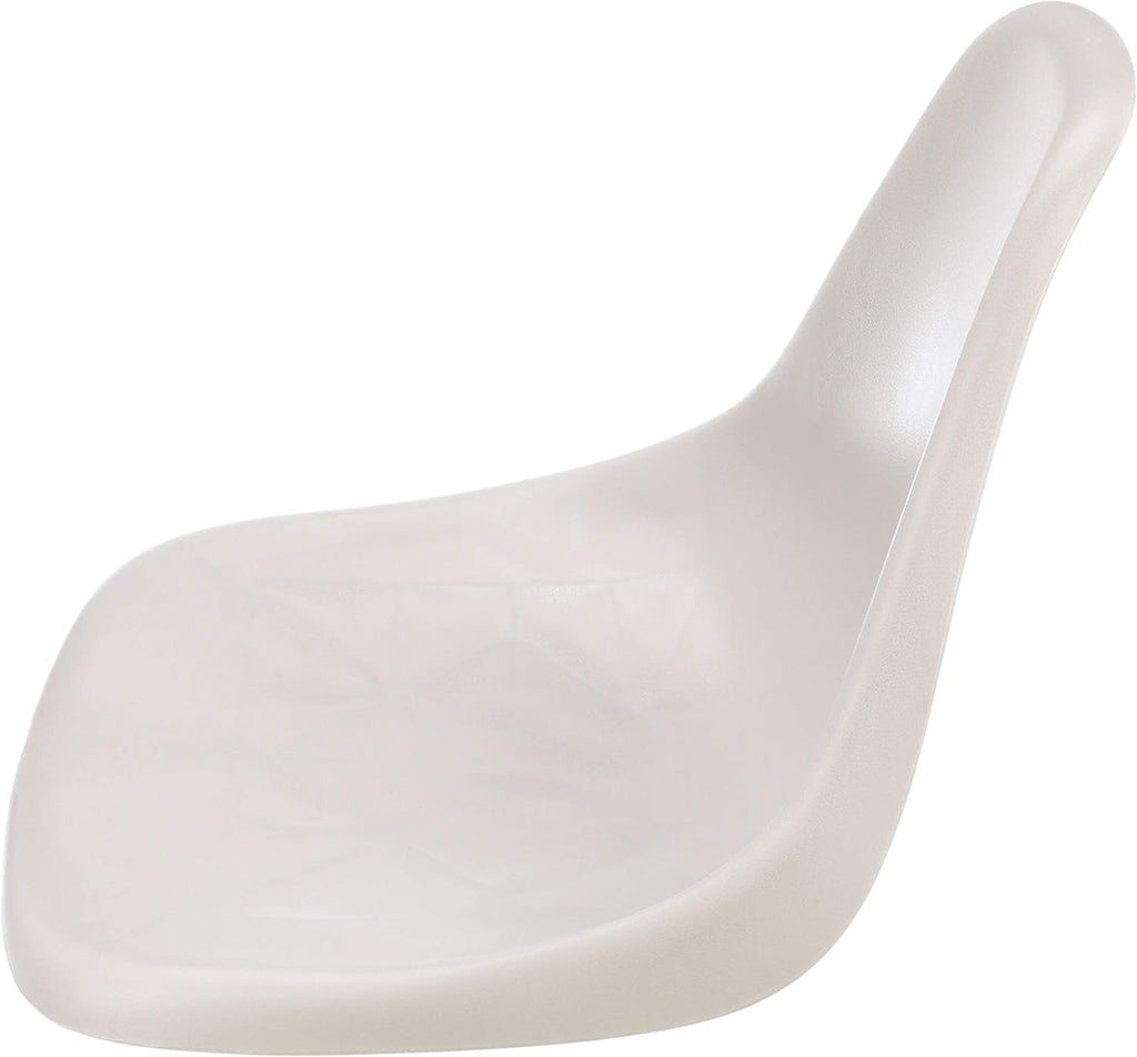Gray 1-Piece Molded Plastic Bucket Seat with Mounting Screws B3804