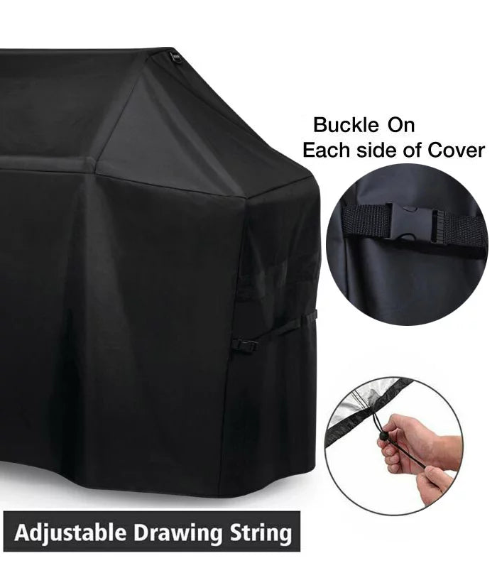 72"W x 26"D x 51"H Heavy Duty Waterproof BBQ Grill Cover P1915