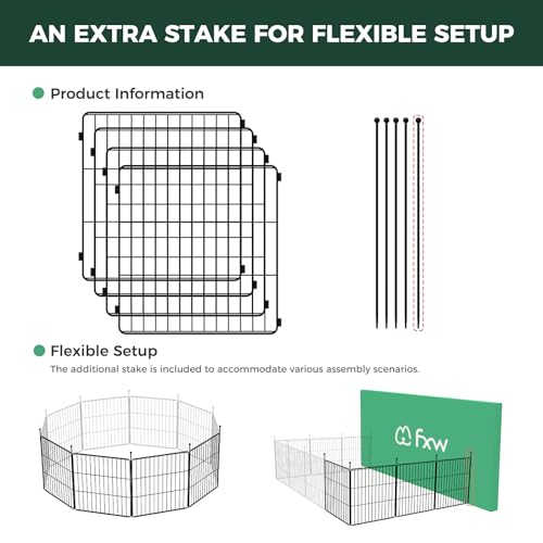 Expandable 24-inch 8 Panels Dog Playpen O5158