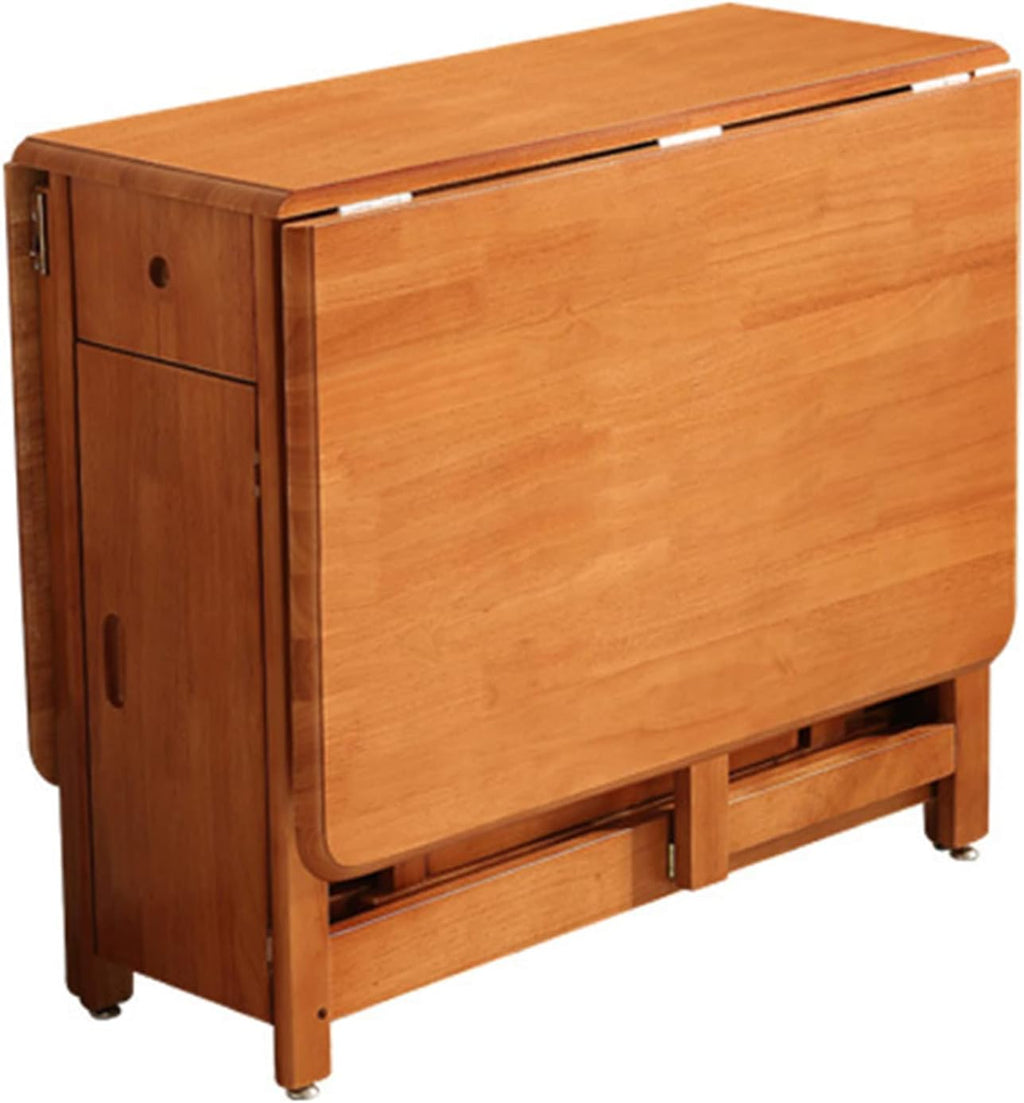 Solid Wood Drop Leaf Folding Dining Table F6042
