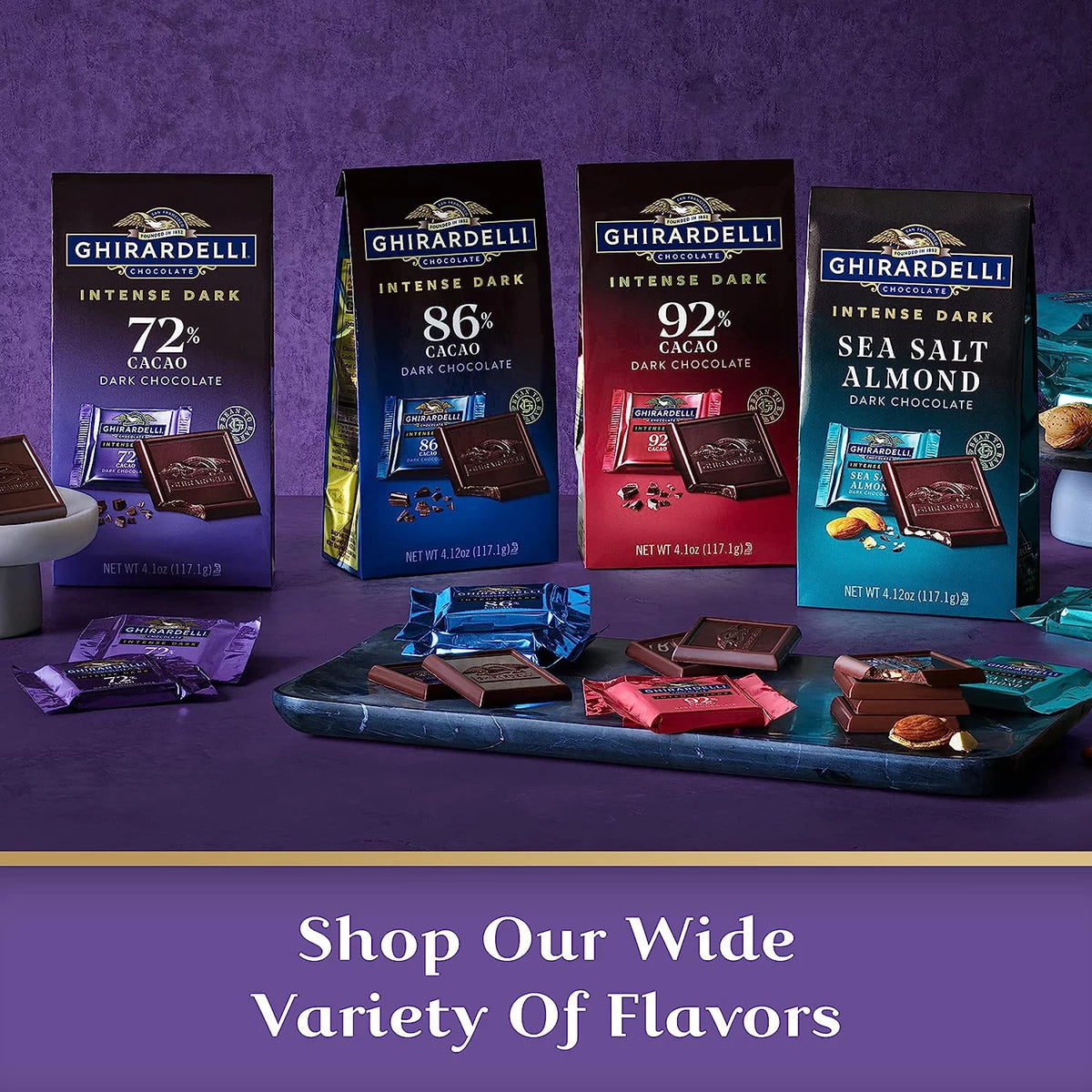 72% Cacao Dark Chocolate Squares (Pack Of 3) T543