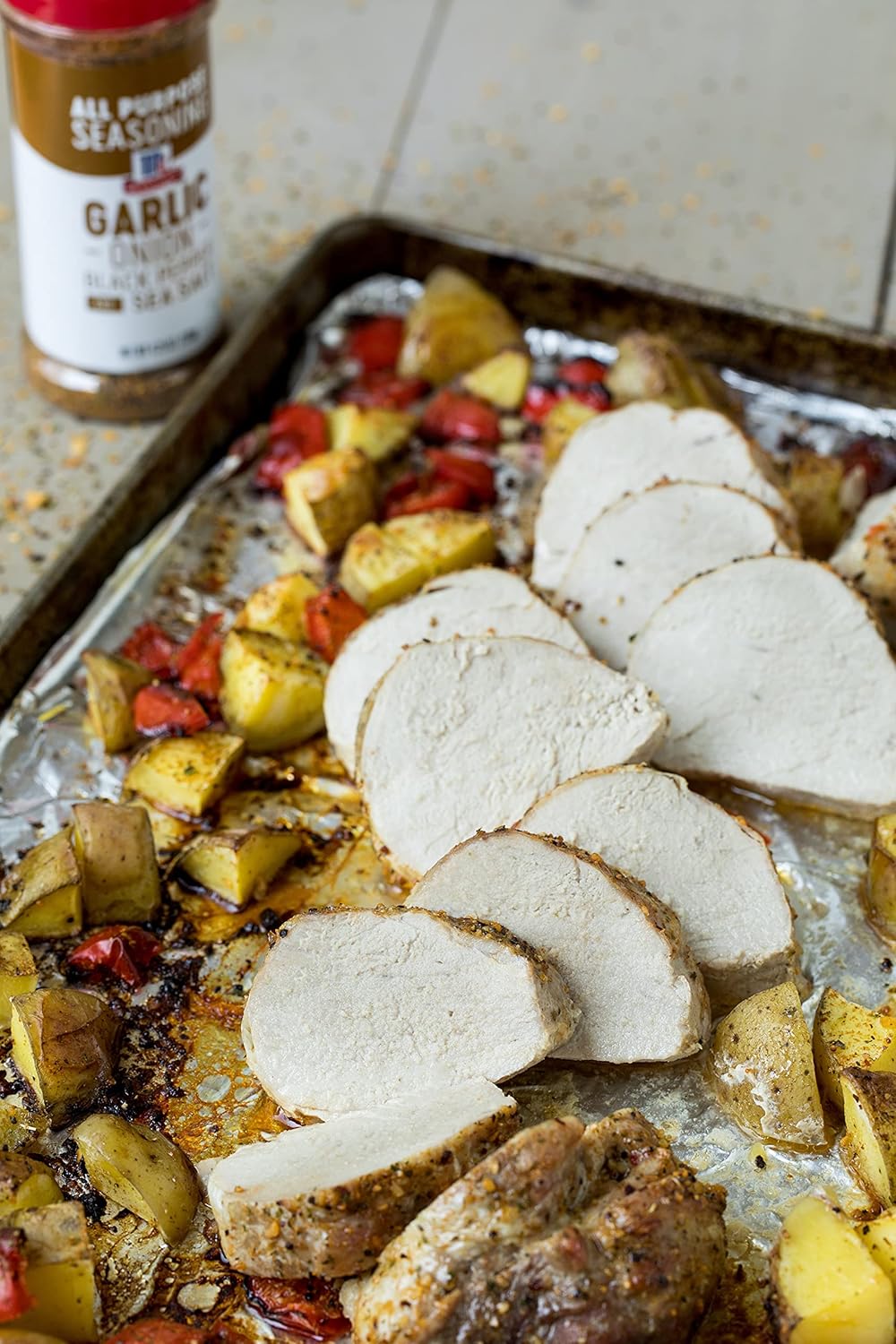 Garlic and Onion, Black Pepper and Sea Salt All Purpose Seasoning, 4.25 oz C86850