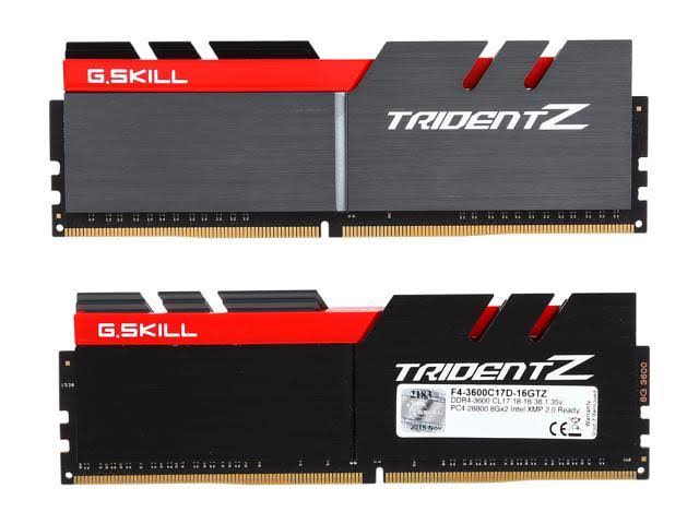 16GB (2 x 8GB) DDR4 3600 SDRAM S6472