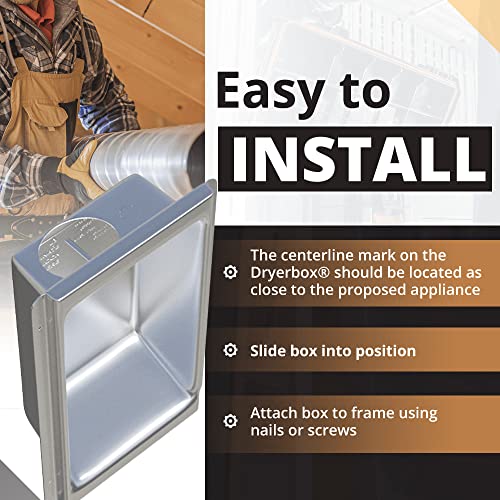 Recessed Dryer Vent Box With Gas Port N831938
