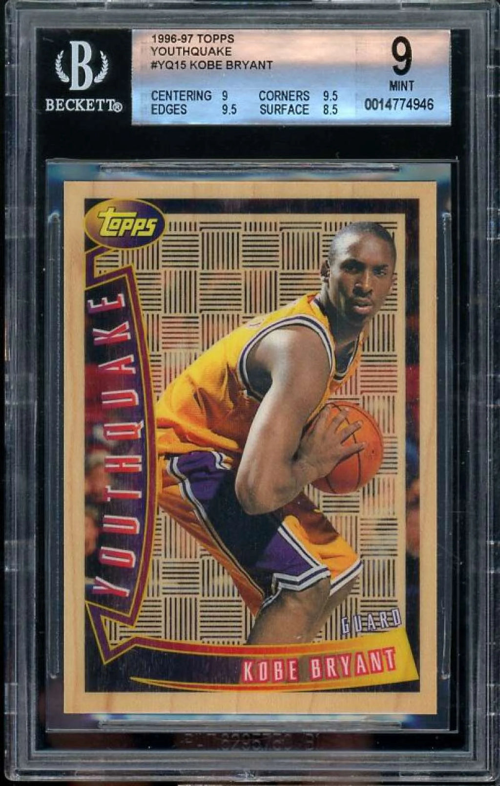 1996-97 Topps Youthquake #YQ15 BGS 9 (9 9.5 9.5 8.5) Rookie Card C986