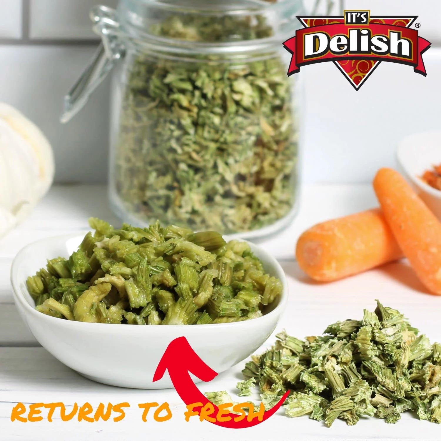 Dried Celery Flakes, 1 Lb (16 Oz) Bulk Bag, Dehydrated Chopped Crosscut Celery Stalk & Leaf D30612