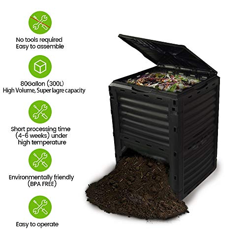 80 Gallon BPA Free Compost Bin Q887