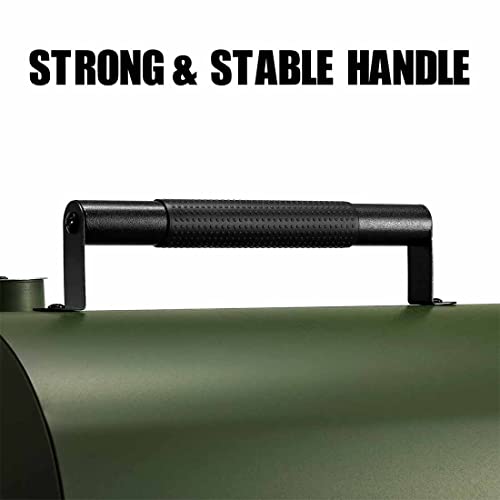 Adjustable Portable Charcoal Grill Metal Small BBQ Smoker P51896
