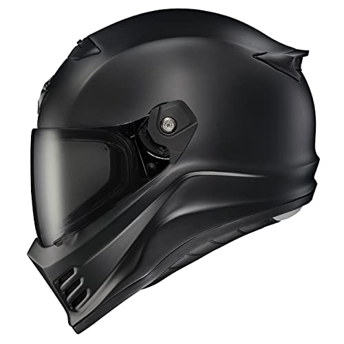 Matte Black Full Face Motorcycle Helmet DOT ECE 22.06 Approved Q345576