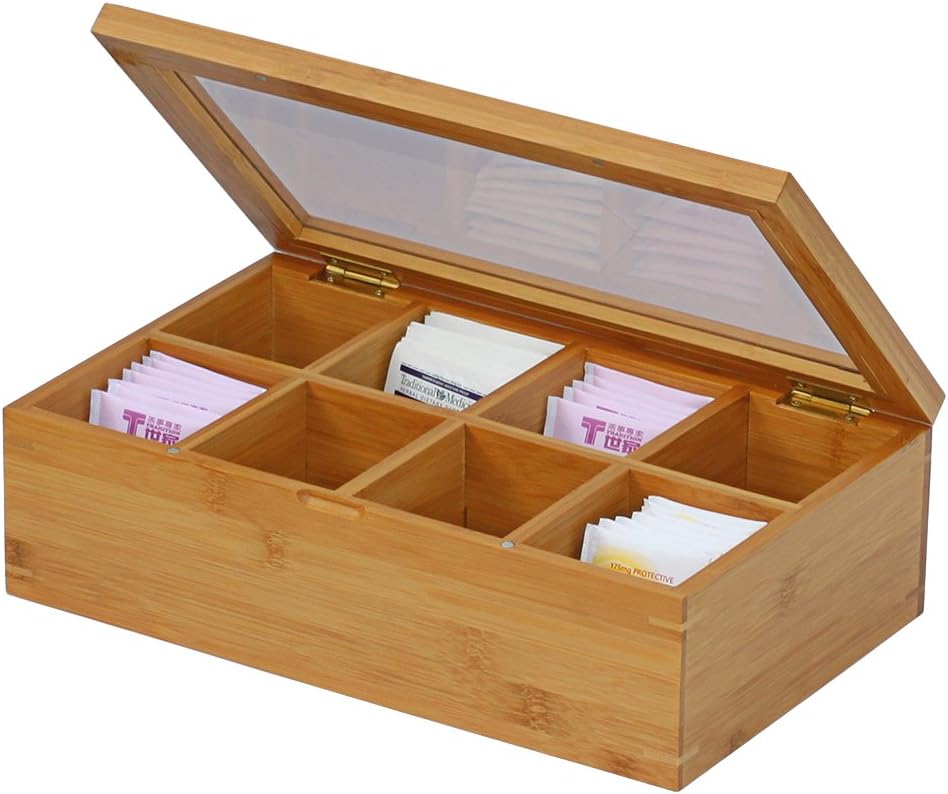 Natural Bamboo Tea Box 12 Inch V950253