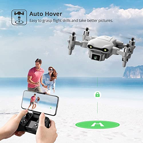 Mini Drone with 1080P HD Camera, Gray, 3 Batteries D466487