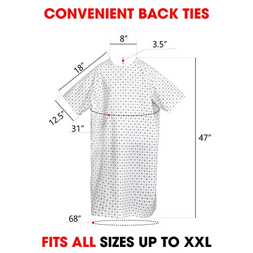 Unisex Patient Gown with Back Ties E462672