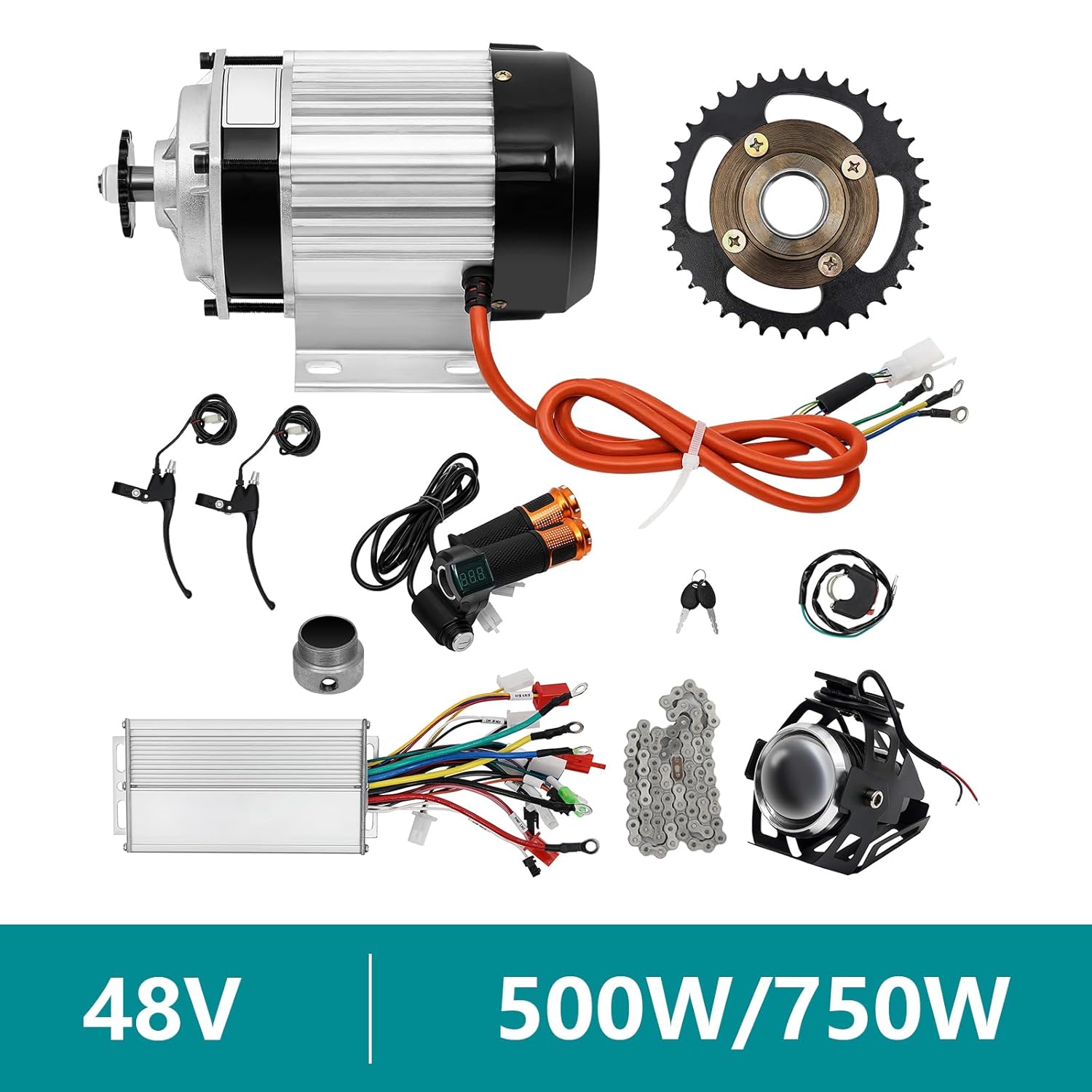 48V 750W Electric Brushless Motor Kit with Controller V299