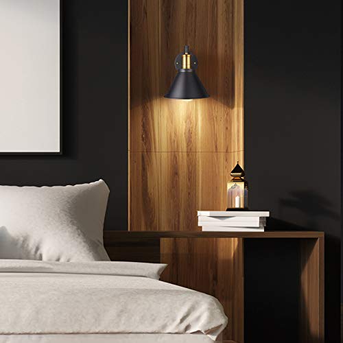 Bronze and Black Swing Arm Wall Lamp with On/Off Switch B669801
