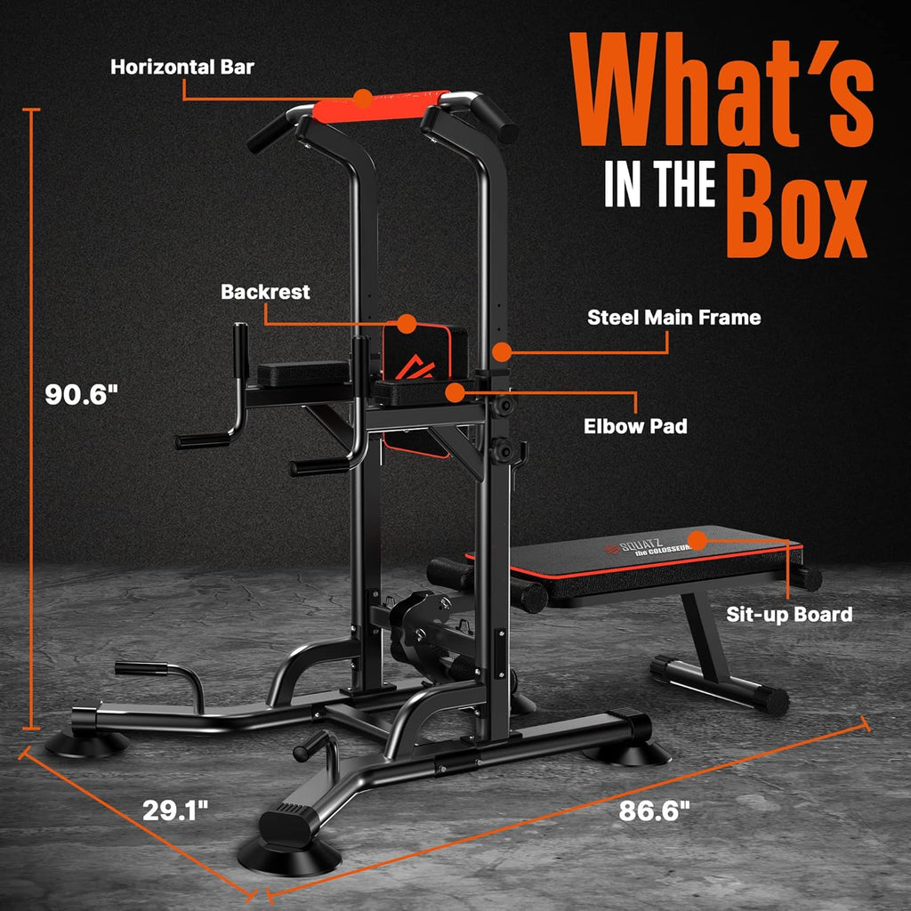 Multifunctional Pull-Up Workout Station with Steel Main Frame J9017