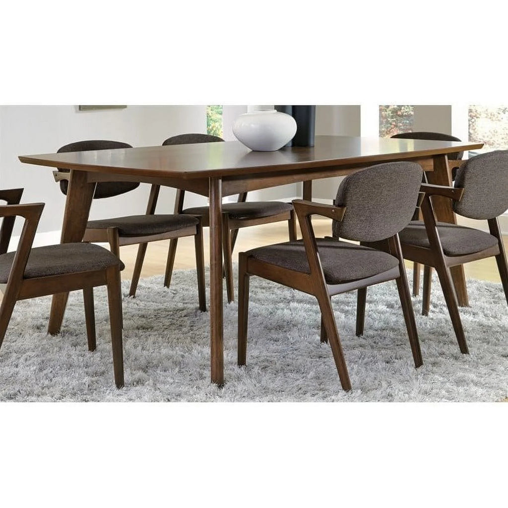 5 Piece Dining Table and 4-Chair Set in Dark Walnut T79267